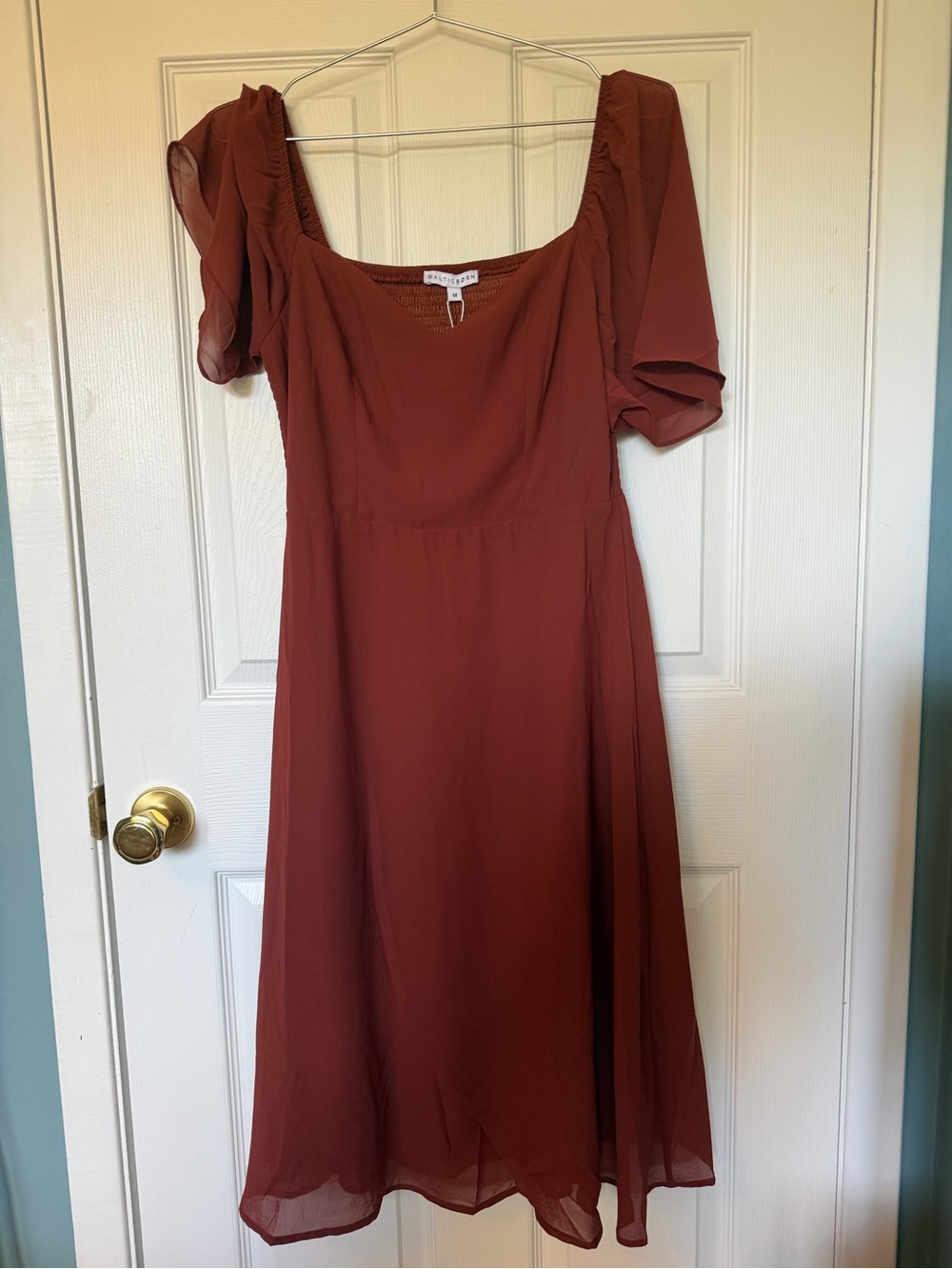 Rust Red Midi Dress